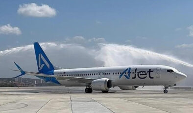 AJet’in 7’nci “Boeing 737-8 MAX” uçağı İstanbul’a geldi